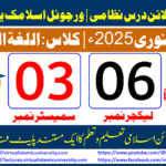 Lec: 06 | S: 03 | Al Lughat ul Arabia | Batch Jan 2025