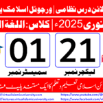 Lec: 21 | S: 01 | Al Lughat ul Arabia | Batch Jan 2025