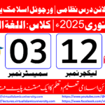 Lec: 12 | S: 03 | Al Lughat ul Arabia | Batch Jan 2025