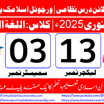 Lec: 13 | S: 03 | Al Lughat ul Arabia | Batch Jan 2025
